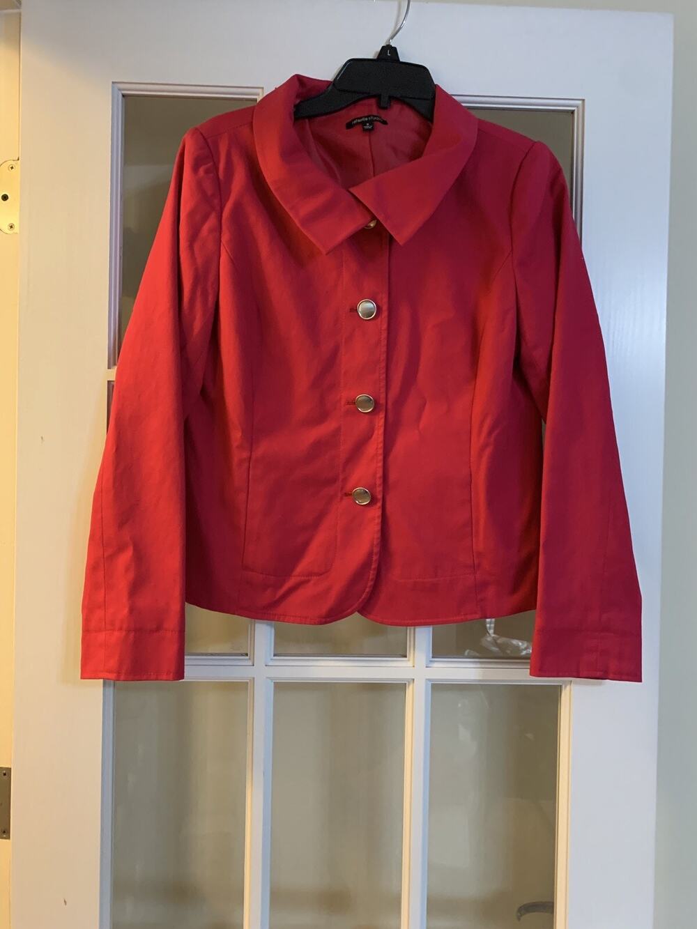 Rafaella studio womens pink blazer buttoned long sleeve classy blazer womens 8